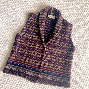 Jayson Younger Vintage Wool Knitted  Vest , size M
